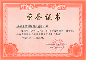 2013年安徽省环保产业骨干企业